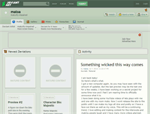 Tablet Screenshot of matoa.deviantart.com