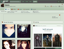 Tablet Screenshot of libaros.deviantart.com