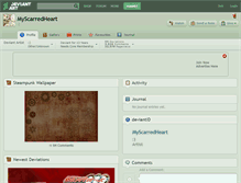 Tablet Screenshot of myscarredheart.deviantart.com