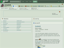 Tablet Screenshot of emily848.deviantart.com