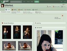Tablet Screenshot of gillianstock.deviantart.com