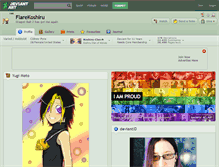 Tablet Screenshot of flarekoshiru.deviantart.com