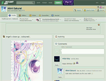 Tablet Screenshot of mimi-sakurai.deviantart.com