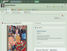 Tablet Screenshot of horror-forever.deviantart.com