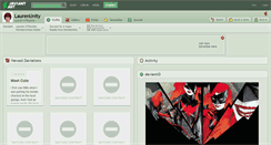 Desktop Screenshot of laurenunity.deviantart.com