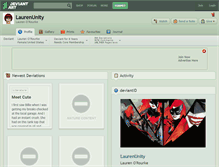 Tablet Screenshot of laurenunity.deviantart.com