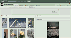Desktop Screenshot of flameingrosebud.deviantart.com