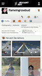 Mobile Screenshot of flameingrosebud.deviantart.com