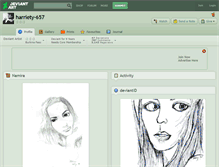 Tablet Screenshot of harriety-657.deviantart.com