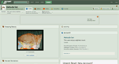 Desktop Screenshot of matsuda-san.deviantart.com