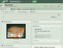 Tablet Screenshot of matsuda-san.deviantart.com