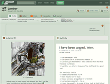 Tablet Screenshot of leminer.deviantart.com