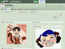 Tablet Screenshot of dorytahaze.deviantart.com