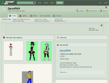 Tablet Screenshot of dawolf989.deviantart.com