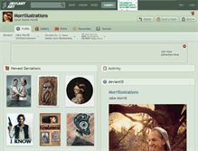 Tablet Screenshot of morrillustrations.deviantart.com