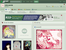 Tablet Screenshot of neko-panda.deviantart.com