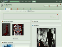 Tablet Screenshot of kotkamroku.deviantart.com