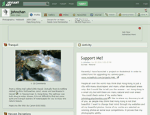 Tablet Screenshot of johnchan.deviantart.com