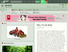 Tablet Screenshot of aki-san24.deviantart.com