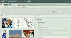 Desktop Screenshot of modernpinup.deviantart.com
