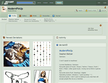 Tablet Screenshot of modernpinup.deviantart.com