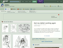 Tablet Screenshot of mimiru.deviantart.com