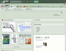 Tablet Screenshot of jusire.deviantart.com