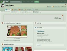Tablet Screenshot of cake-escape.deviantart.com