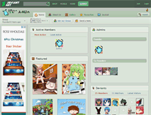 Tablet Screenshot of a-mu.deviantart.com