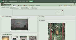 Desktop Screenshot of mycatharsis.deviantart.com