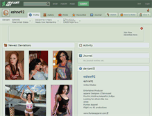 Tablet Screenshot of eshne92.deviantart.com