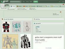 Tablet Screenshot of griffiti.deviantart.com