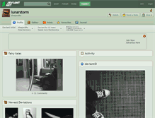 Tablet Screenshot of lunarstorm.deviantart.com