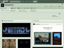 Tablet Screenshot of fullmetal-fox.deviantart.com