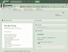Tablet Screenshot of kandadara.deviantart.com