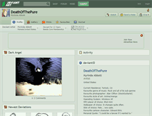 Tablet Screenshot of deathofthepure.deviantart.com