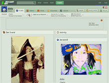 Tablet Screenshot of dulu.deviantart.com