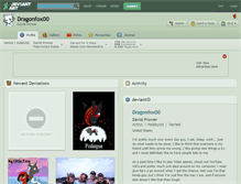 Tablet Screenshot of dragonfox00.deviantart.com