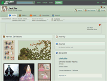 Tablet Screenshot of chelcifer.deviantart.com