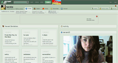 Desktop Screenshot of herckle.deviantart.com