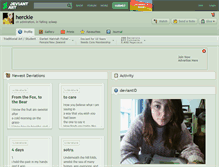 Tablet Screenshot of herckle.deviantart.com