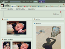 Tablet Screenshot of minlie.deviantart.com
