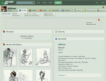 Tablet Screenshot of elbinoe.deviantart.com