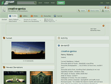 Tablet Screenshot of creative-genius.deviantart.com