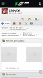 Mobile Screenshot of libbycat.deviantart.com