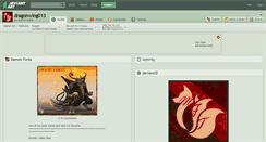 Desktop Screenshot of dragonwing013.deviantart.com