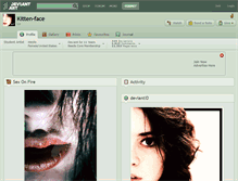 Tablet Screenshot of kitten-face.deviantart.com