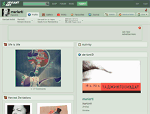 Tablet Screenshot of mariarti.deviantart.com