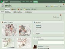 Tablet Screenshot of laurenka.deviantart.com