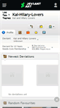 Mobile Screenshot of kai-hilary-lovers.deviantart.com